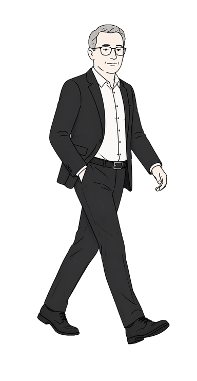 Frank walking